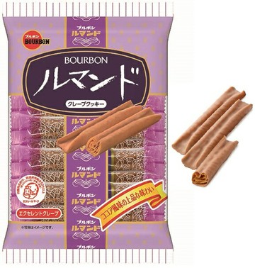 大賀屋 日本製 北日本 可可蘿蔓蘇餅乾 巧克力夾心餅 日本餅乾 可可餅乾 BOURBON T00130538