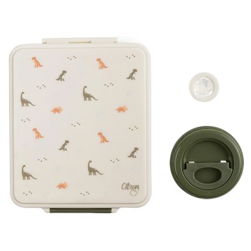 Citron 小檸檬 餐盒 4格隔間 附食品罐和醬汁盒 1900ml  多色  1組