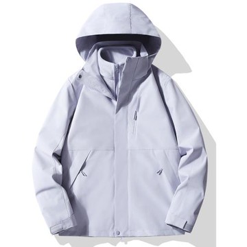 戶外沖鋒衣女款可拆卸加絨內膽三合一男防風防水夾克冬季登山外套