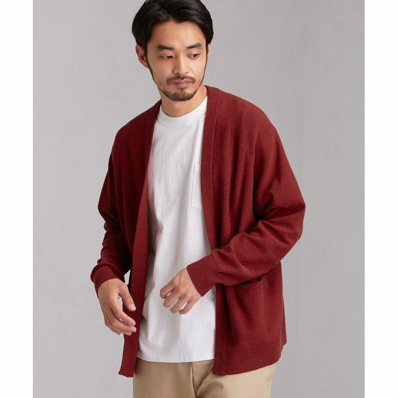 Green Label Relaxing グリーンレーベルリラクシング Sc ブークレ イージーカーディガン メンズ Red 通販 Lineポイント最大get Lineショッピング