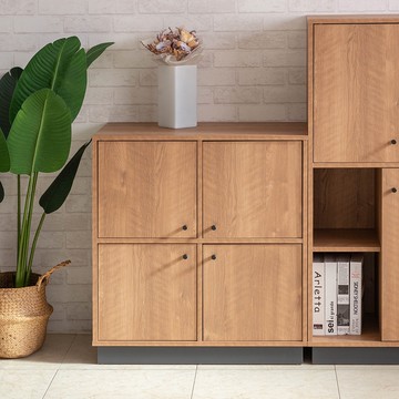 TZUMii莫爾四格四門櫃 書櫃 收納櫃 置物櫃