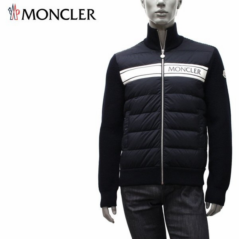 モンクレール Moncler メンズ ニットダウン コンビネーション ブルゾン ネイビー 9b M1131 769 22 23aw M Outer 通販 Lineポイント最大0 5 Get Lineショッピング