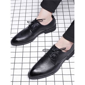 男士軟底皮鞋夏季尖頭軟面舒適上班增高皮鞋商務正裝結婚新郎鞋子