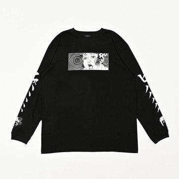 QOOZA × 丸尾末廣 聯名款 / 少女椿 長袖 T 恤 Q0001