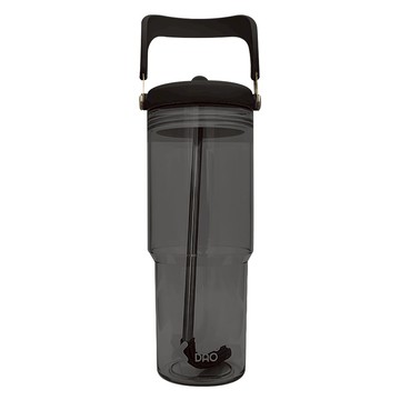 XIAO DAO 手提吸管雙飲杯  1個  黑色  900ml