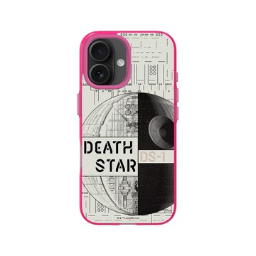 iPhone 16 Clear 粉漾桃 - 迪士尼-星際大戰 Star Wars - 星際大戰 – 死星全幅結構圖