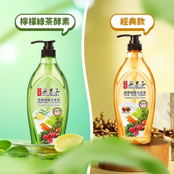 蔬果碗盤洗潔液-檸檬綠茶酵素(去腥)/經典款 (瓶裝1000g/補充包800g)*限宅配