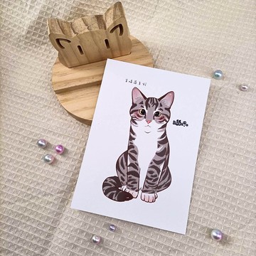 ME183-115_我紙在乎你百喵萌明信片_postcard