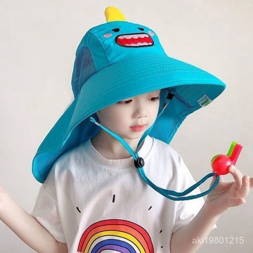 兒童披肩帽 兒童遮陽帽 兒童防曬帽 兒童太陽帽 兒童出行帽 兒童旅游帽 幼童沙灘帽 防紫外綫漁夫帽 薄透氣防曬漁夫帽