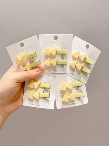 奶酪發夾可愛日系少女劉海側邊碎發小夾子網紅新款頭飾發卡