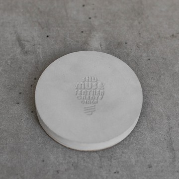 曙MUSE｜水泥燈泡圓盤杯墊 創意擺飾 生活小物 Loft 工業風 咖啡廳 民宿 餐廳 住家 設計