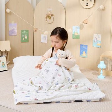 bebenuvo 韓國 雙面四季午睡被組 涼感布 贈防水收納袋(隨機色) 多款可選