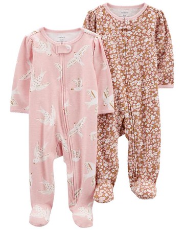 Baby 2-Pack 2-Way Zip Footie Sleep & Plays