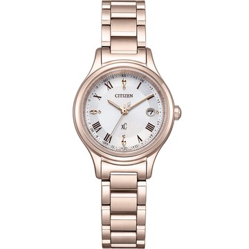CITIZEN XC 輕奢光 光動能鈦金屬電波女錶 開學新裝備-27mm ES9497-96A