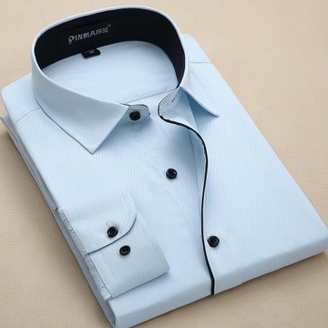有加大碼春男士長袖襯衫白襯衣男職業商務正裝韓版修身免燙男工裝