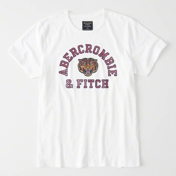 AF a&f Abercrombie & Fitch 男 短袖 T恤 白色 1997