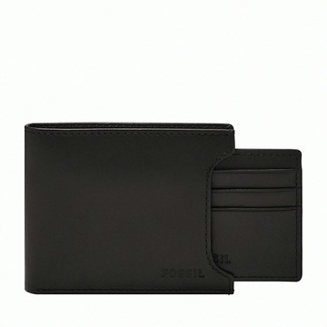 送禮首選★FOSSIL Derrick 二合一可拆式短夾-黑色 ML3685001【美國時尚品牌】 附防塵袋+提袋【全館滿額折價★FOSSIL全系列包夾送美妝蛋】