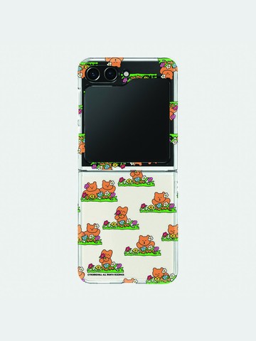 Pattern Garden Z Flip Clear Hard Case