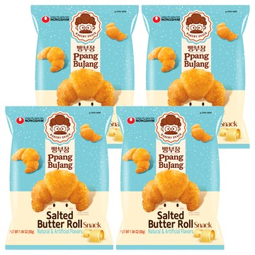 NONGSHIM 農心 麵包部長 奶油鹽可頌造型餅乾  55g  4包