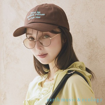 earth music&ecology 抗UV品牌標語刺繡棒球帽(01001654400)