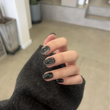 💖台灣出貨💖洛本高端 ·【星耀】暗黑玻璃珠貓眼森系穿戴美甲春夏高級小眾顯白
