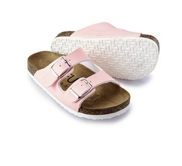 【JOKO JOKO】雙排扣勃肯百搭拖鞋 兒童 兒童拖鞋