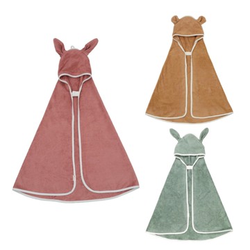 丹麥 Fabelab 竹纖維連帽浴巾0-2Y(多款可選)