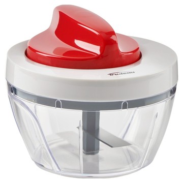 Trudeau 旋轉切碎器  1個  直徑 12.2 x 10.5cm  紅色 + 白色