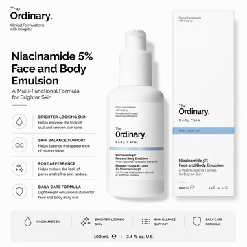 The Ordinary Niacinamide 5% Face and Body Emulsion 菸鹼醯胺5%身體乳