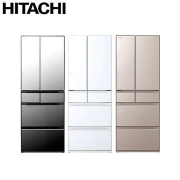 Hitachi 日立 日製六門614L玻璃變頻冰箱 RHW620YJ - 含基本安裝+舊機回收琉璃金(X