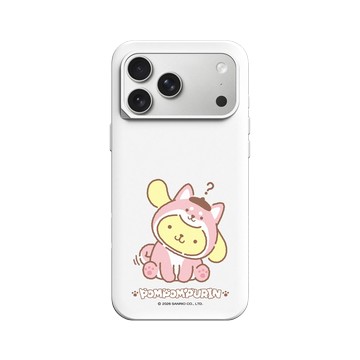 iPhone 17 Pro Max SolidX 白 - 三麗鷗-布丁狗30週年 PomPomPurin (30th Anniversary) - 柴犬變裝