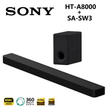 SONY 索尼 BRAVIA Theatre Bar 8 家庭劇院組(HT-A8000 + SA-SW3)-限量贈