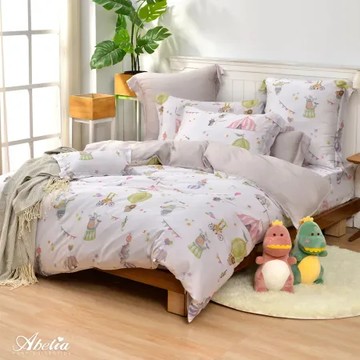 格蕾寢飾 英國Abelia《馬戲狂想曲》特大天絲四件式防蹣抗菌吸濕排汗兩用被床包組