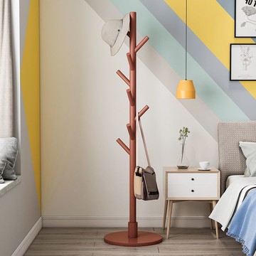 【含稅/免運】 實木旋轉衣帽架落地衣架臥室家用置物架立式衣服架子客廳掛衣架子