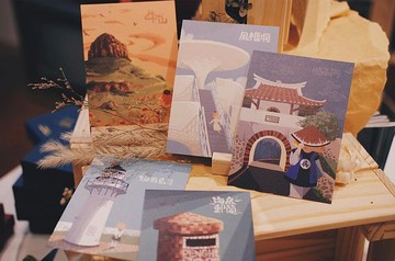 【澎湖的角落】景點|電繪|插畫|明信片 萬用卡 卡片