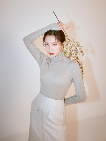 No. 3 Top  - Khaki Grey