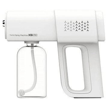 KS PRO 酒精噴霧槍 380mL大容量 USB充電設計 兩檔調節 奈米藍光燈珠  C513