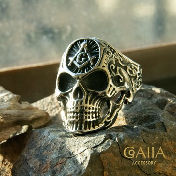 STEEL 鋼戒。共濟會骷髏（9號現貨供應中） | NAN