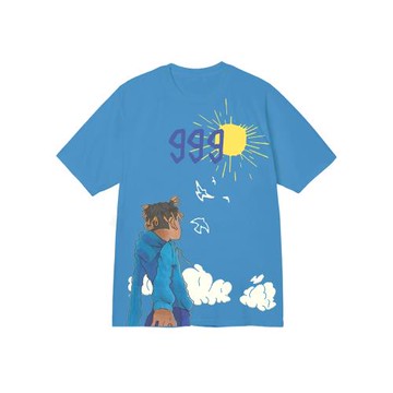 說唱嘻哈男歌手朱斯·沃爾德Juice WRLD美式復古街頭潮牌短袖T恤