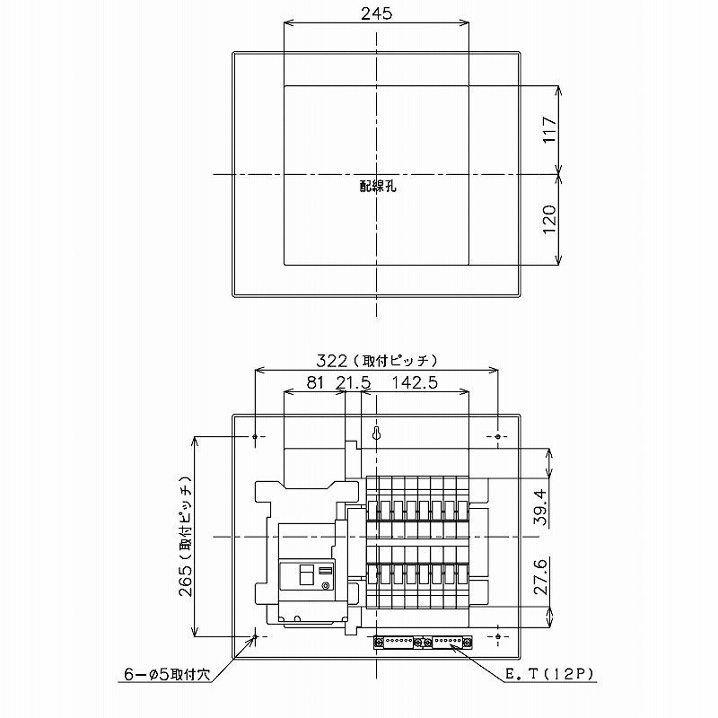 Panasonic 分電盤 パナソニック コスモパネルコンパクト21 住宅分電盤 標準タイプ リミッタースペースなし 50A BQR8516 |  LINEブランドカタログ