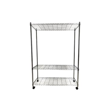 我塑我形 120 x 45 x 155 cm MIT耐重移動式萬用鐵力士鍍鉻三層收納架 置物架 鐵力士架 三層架
