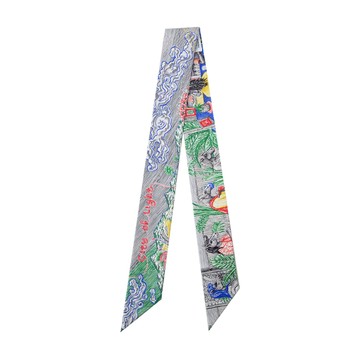 Hermes 愛馬仕 City of Light Twilly絲巾(冰川藍/卡其色/米色)_廠商直送