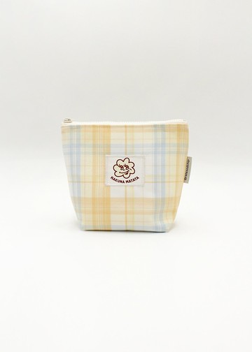 梯形拉鍊小包 -檸檬黃