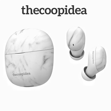 thcoopidea BEANS AIR 真無線藍牙耳機-大理石白紋_廠商直送