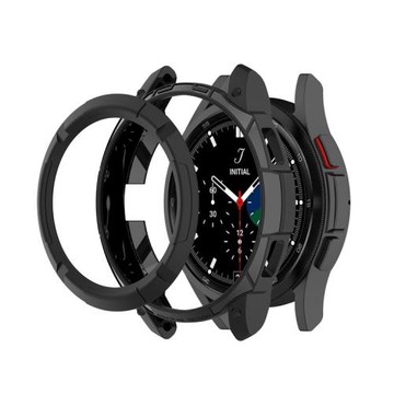 適用三星galaxy watch4 classic表殼tpu保護42刻度圈軟半包殼46mm