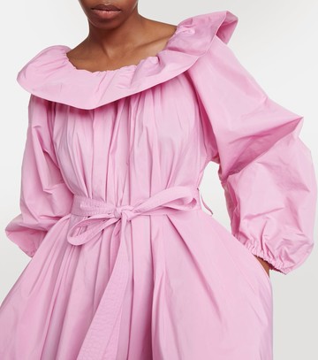 Patou Off-shoulder faille maxi dress