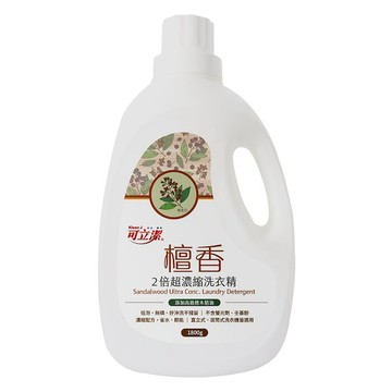 【海夫健康生活館】眾豪 可立潔 高級檀木精油 檀香2倍 超濃縮洗衣精(1800gx3罐裝)