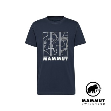 【Mammut 長毛象】Mammut Core T-Shirt Men Gear 輕盈柔軟有機棉短袖T恤 男款 海洋藍  #1017-05893