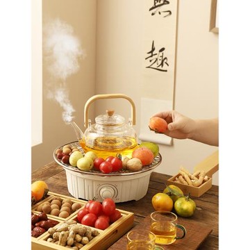 戈米電陶爐現代簡約網紅圍爐煮茶爐茶壺耐熱透明玻璃煮茶壺燒水壺