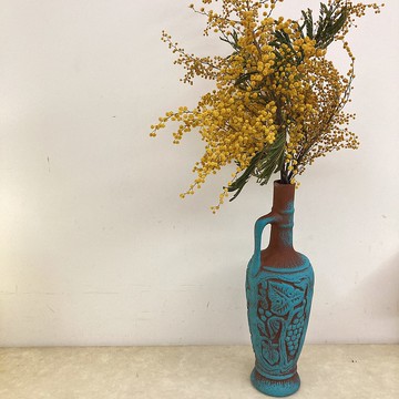 限量日本選品 陶製手提把花瓶 花器